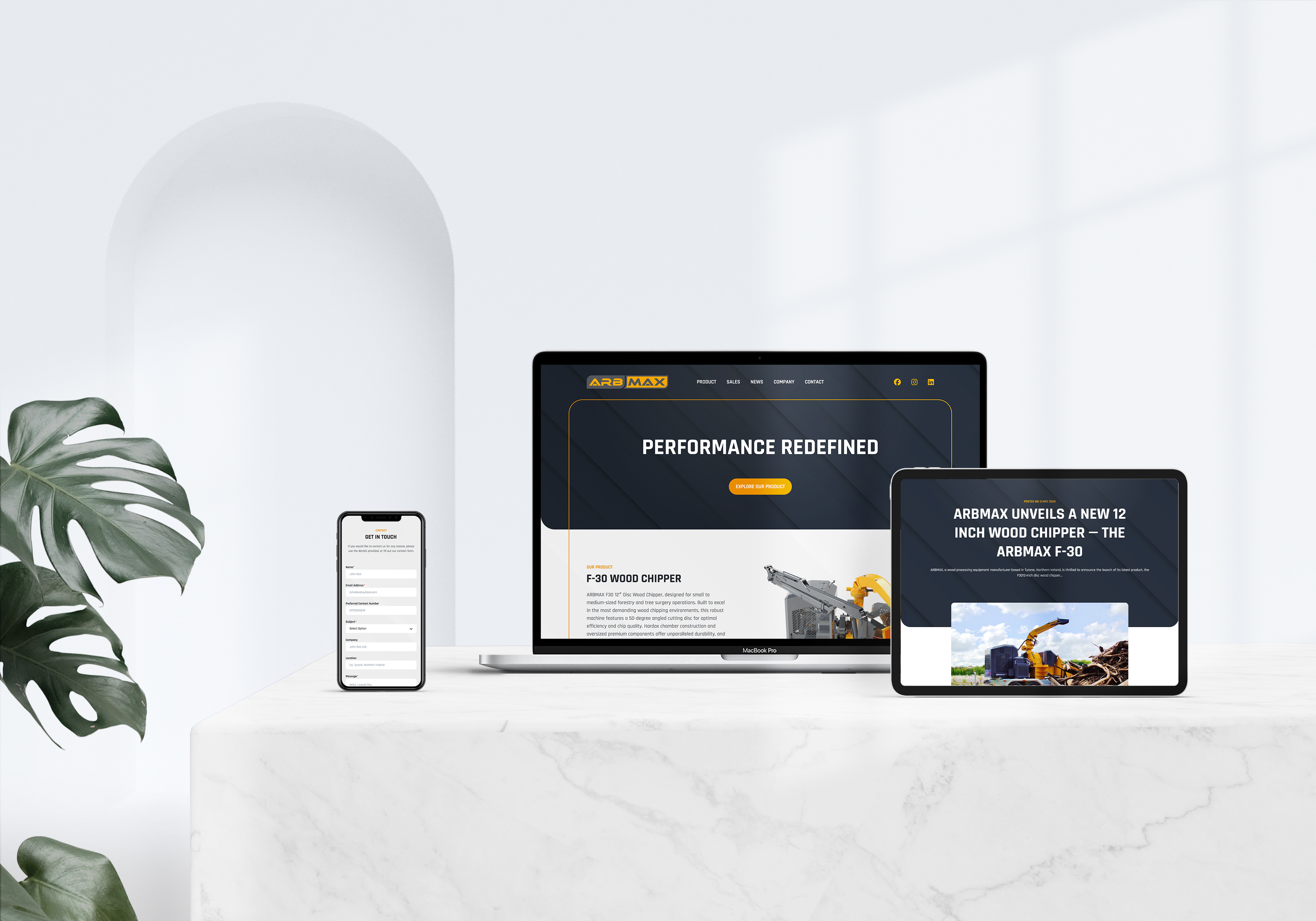 ARBMAX; Mockup Image One
