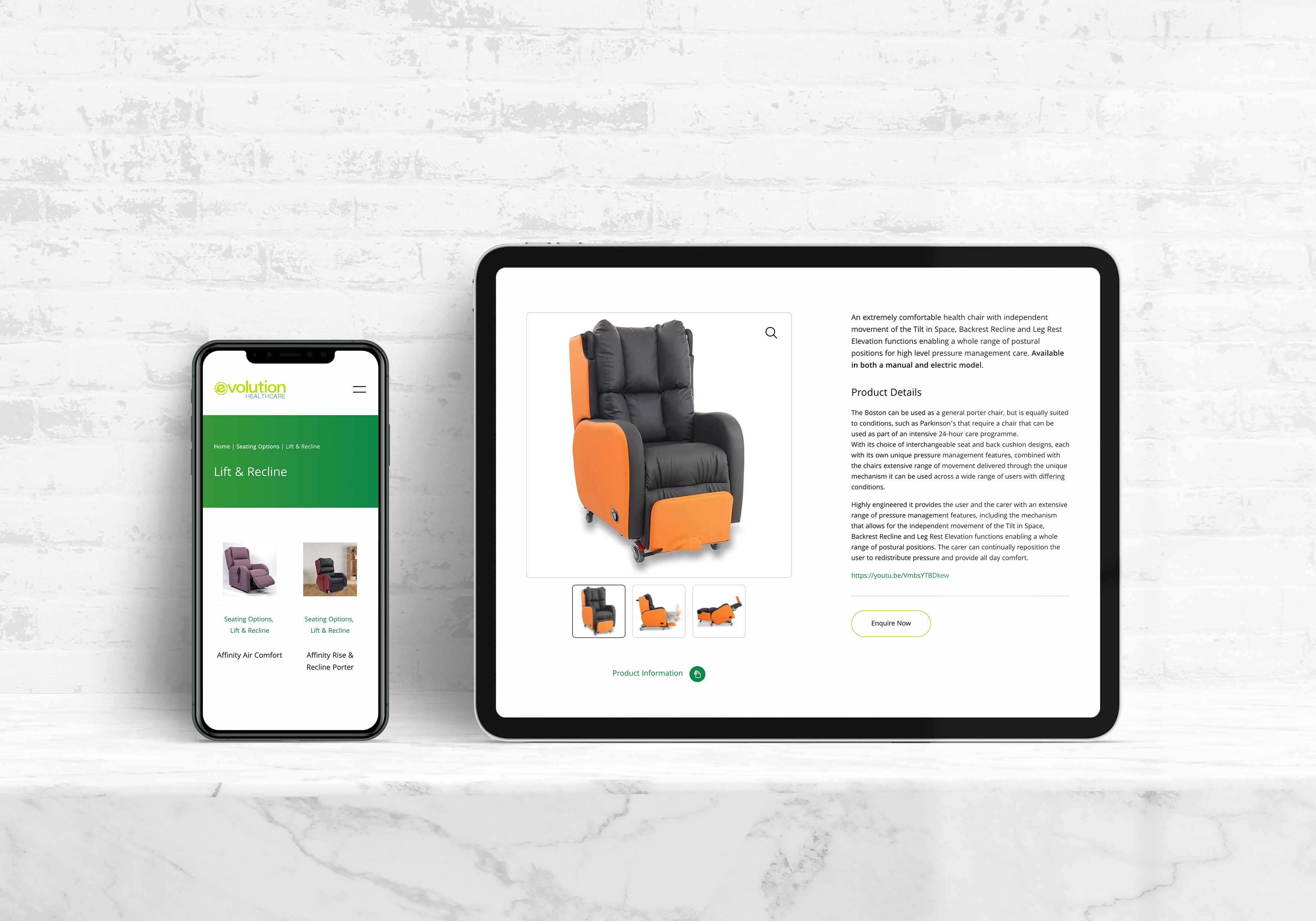 Evolution Healthcare; Mockup Image Two