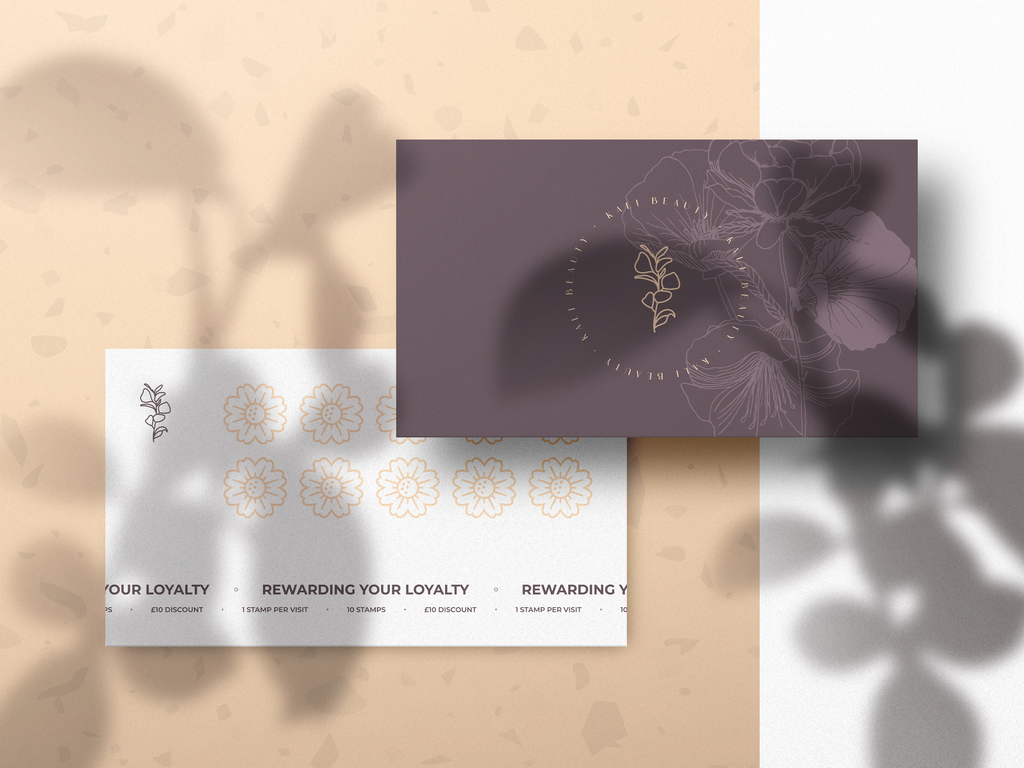 Kali Beauty; Loyalty Cards Version Two Mockup